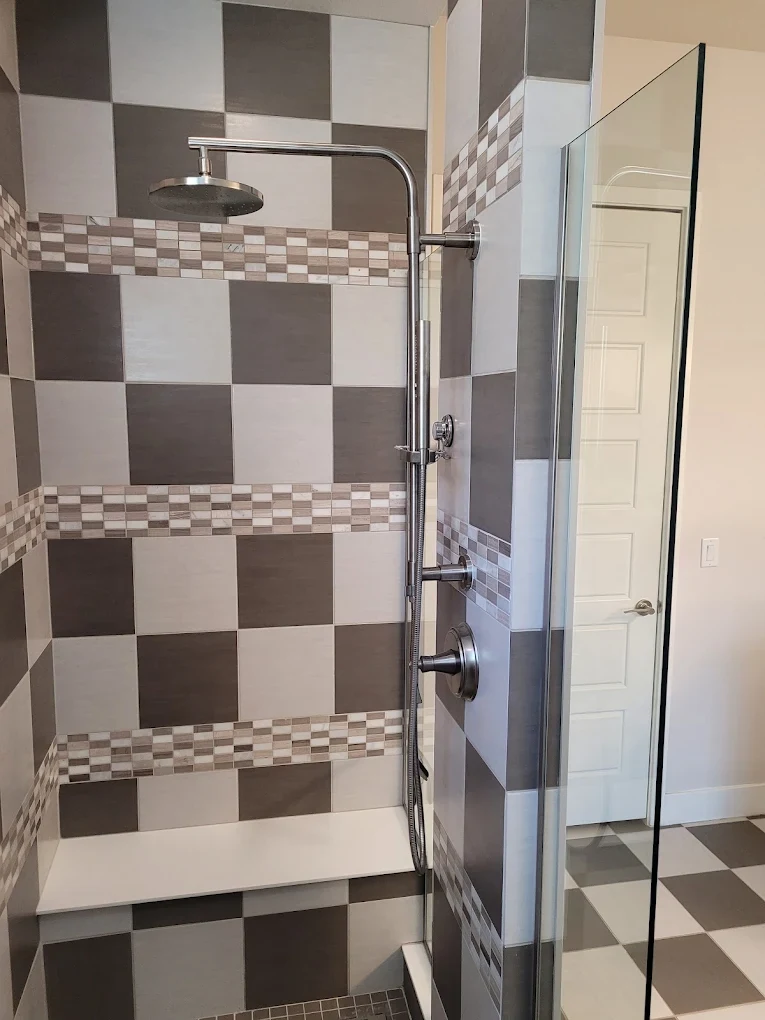 Master bathroom shower remodel and plumbing rough-in
